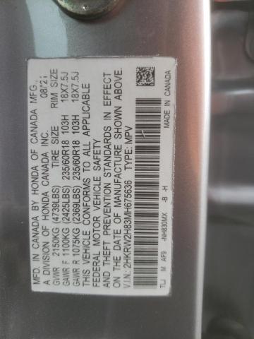 2021 HONDA CR-V EXL - 2HKRW2H83MH675636