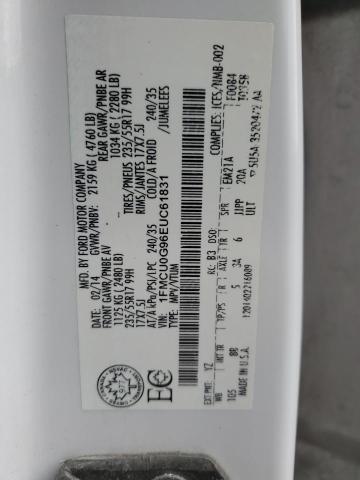 2014 FORD ESCAPE SE - 1FMCU0G96EUC61831