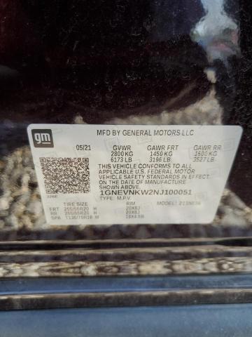 2022 CHEVROLET TRAVERSE H 1GNEVNKW2NJ100051