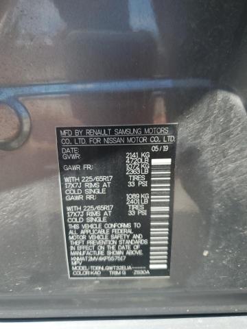 2019 NISSAN ROGUE S KNMAT2MV4KP557517