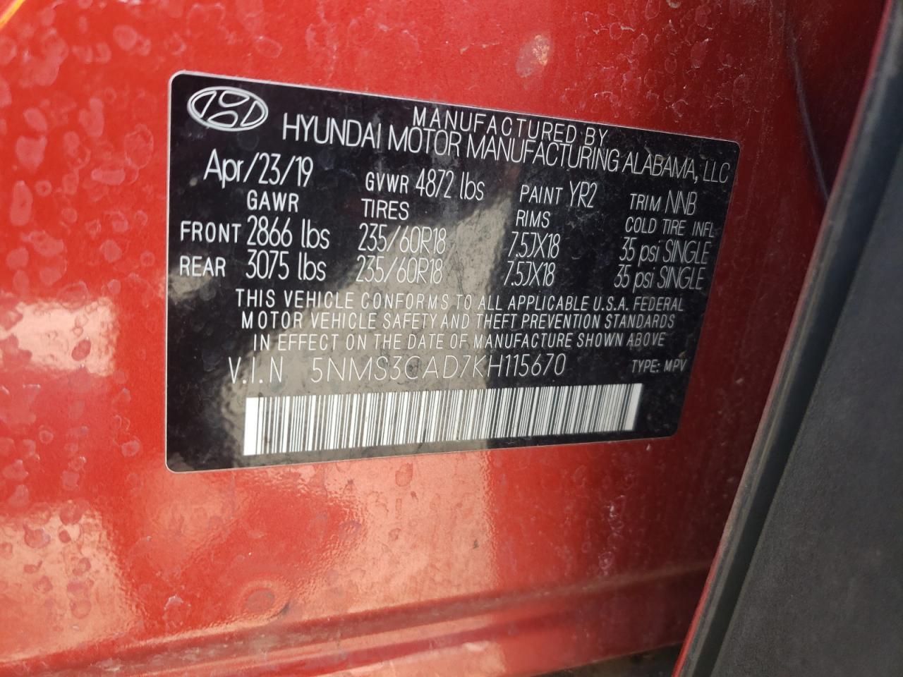 HYUNDAI SANTA FE SEL