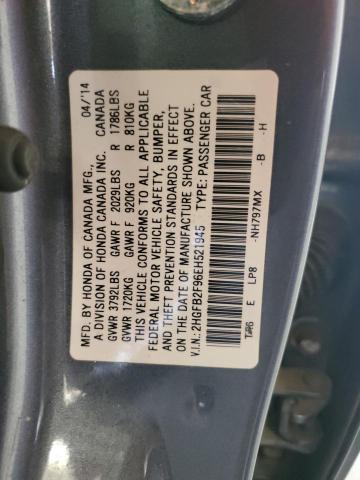 2014 HONDA CIVIC EXL - 2HGFB2F96EH521945