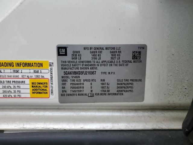 2015 BUICK ENCLAVE 5GAKVBKD3FJ216967