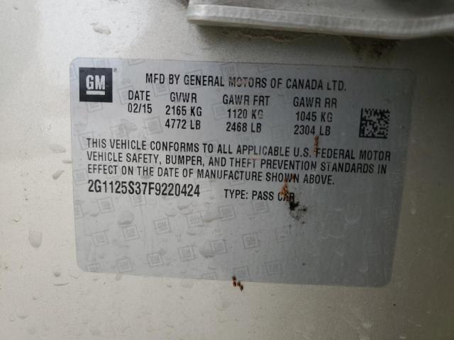 2015 CHEVROLET IMPALA LT - 2G1125S37F9220424