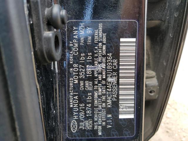 2017 HYUNDAI ACCENT KMHCT4AE7HU189364