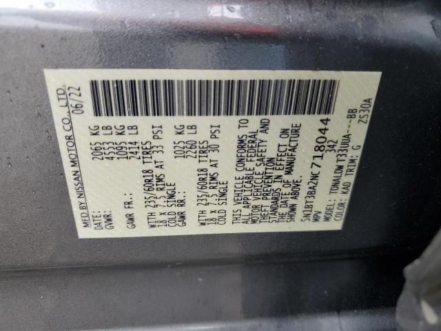2022 NISSAN ROGUE SV 5N1BT3BA2NC718044