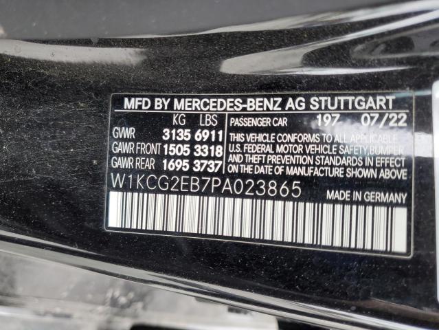 2023 MERCEDES-BENZ EQS SEDAN W1KCG2EB7PA023865