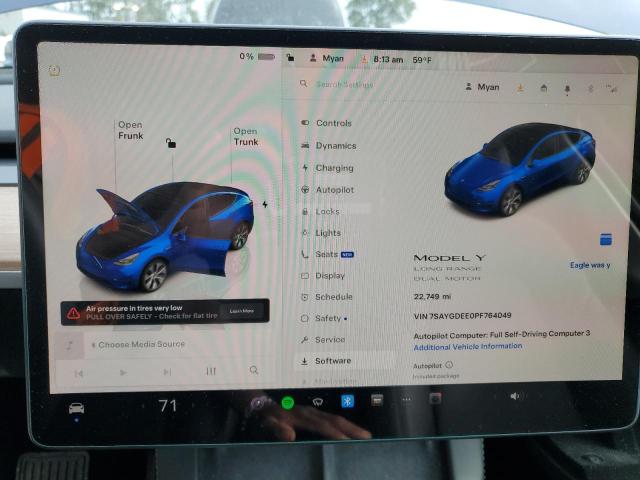 2023 TESLA MODEL Y 7SAYGDEE0PF764049