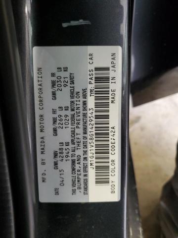 2016 MAZDA 6 TOURING - JM1GJ1V58G1429543