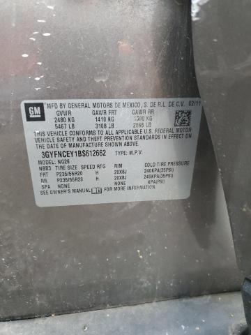 2011 CADILLAC SRX PREMIU - 3GYFNCEY1BS612662