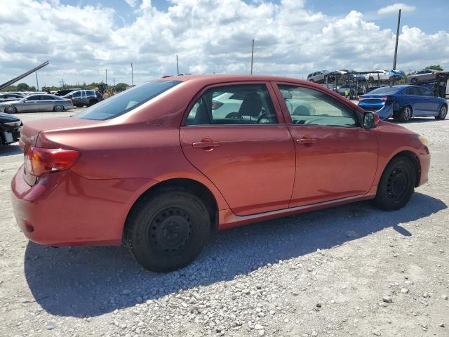 TOYOTA COROLLA BA 2009 red sedan 4d gas JTDBL40E899019584 photo #4