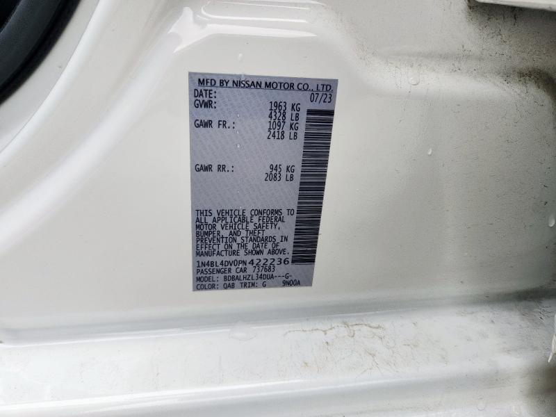 2023 NISSAN ALTIMA SV 1N4BL4DV0PN422236