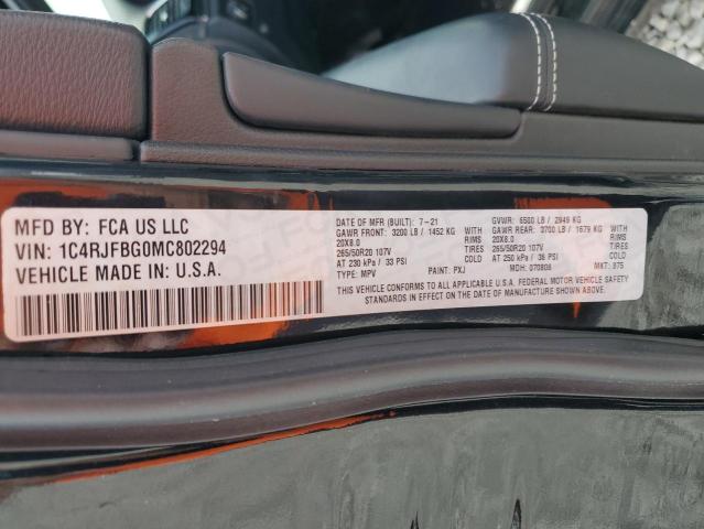 2021 JEEP GRAND CHER 1C4RJFBG0MC802294