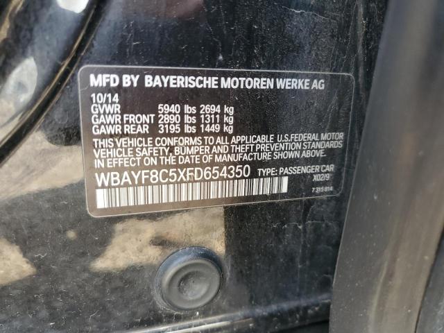 2015 BMW 750 LXI WBAYF8C5XFD654350