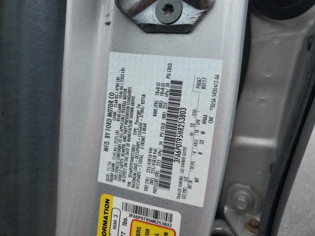 2017 FORD FUSION SE 3FA6P0T95HR253803