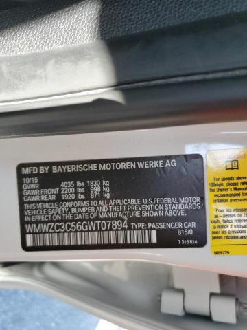 2016 MINI COOPER S C - WMWZC3C56GWT07894