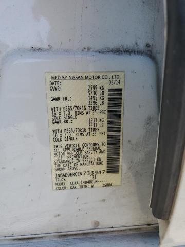 2014 NISSAN FRONTIER S - 1N6AD0ER0EN733947