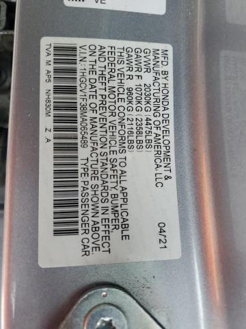 2021 HONDA ACCORD SPO - 1HGCV1F38MA065489