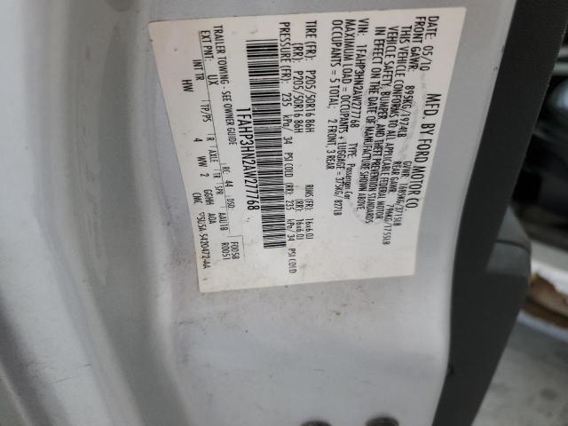 2010 FORD FOCUS SEL - 1FAHP3HN2AW277768