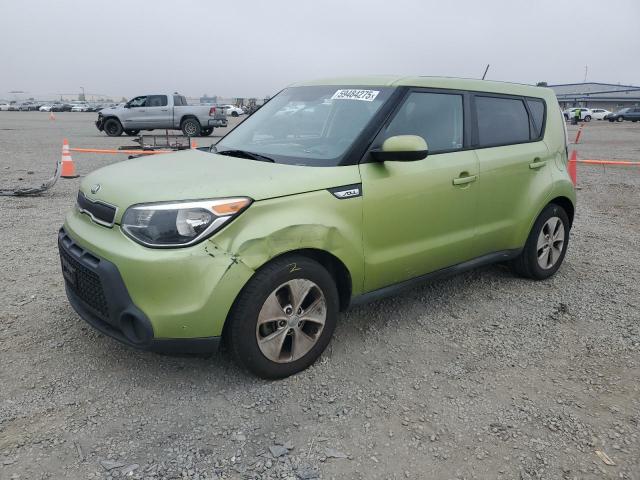 KIA SOUL 2015 green  gas KNDJN2A23F7760456 photo #1