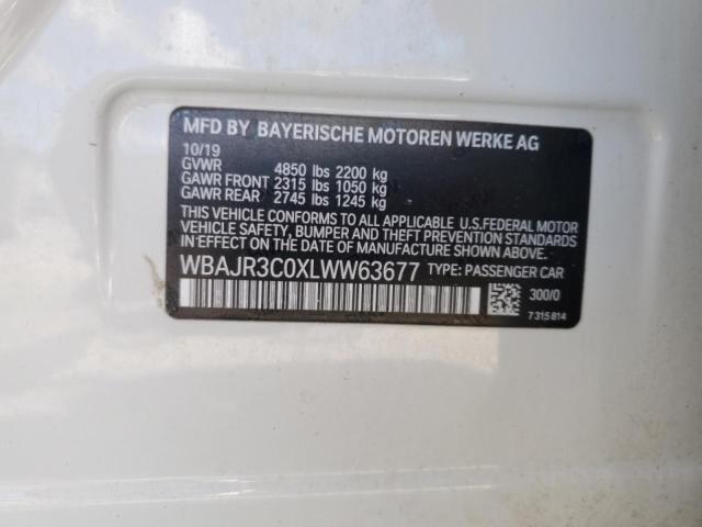 2020 BMW 530 I WBAJR3C0XLWW63677