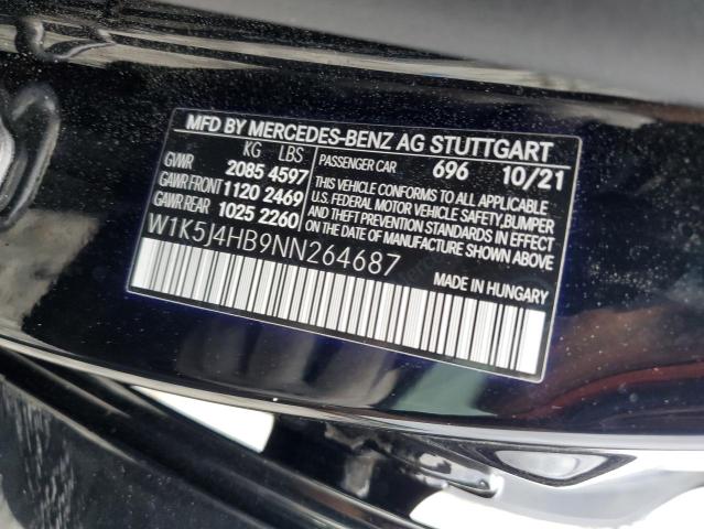 2022 MERCEDES-BENZ CLA 250 4M W1K5J4HB9NN264687