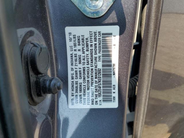 2019 HONDA INSIGHT EX 19XZE4F57KE012692