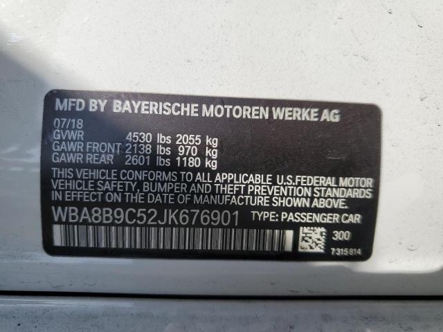 2018 BMW 330 I WBA8B9C52JK676901
