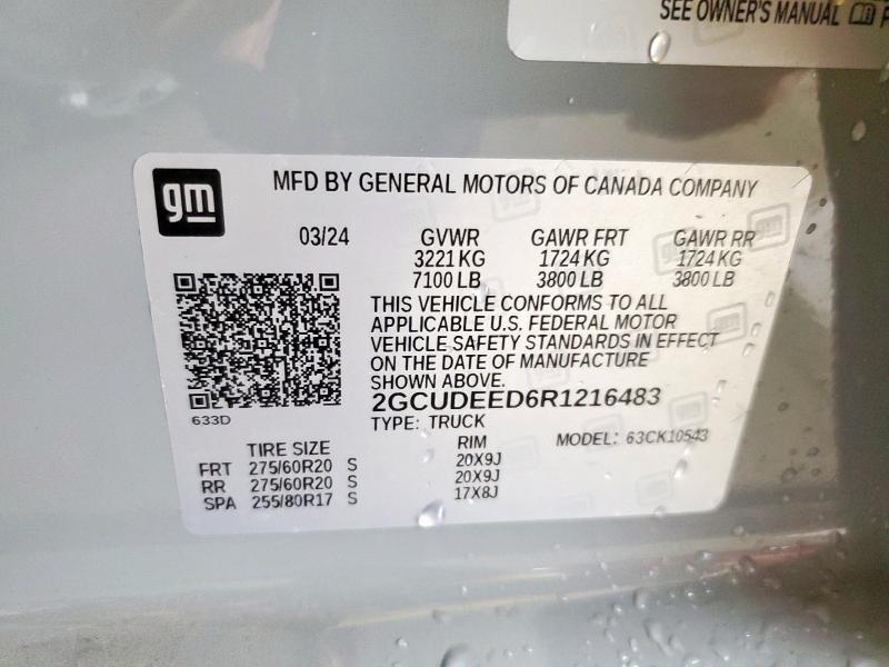 2024 CHEVROLET SILVERADO - 2GCUDEED6R1216483