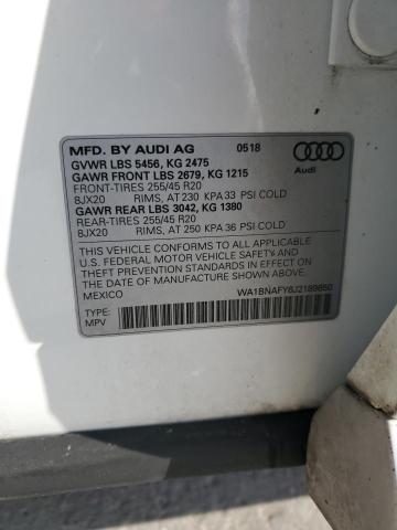 2018 AUDI Q5 PREMIUM PLUS WA1BNAFY6J2189850
