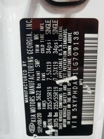 2020 KIA SORENTO EX 5XYPHDA51LG709138