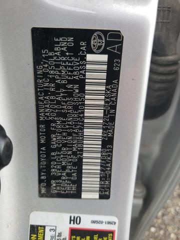 2015 TOYOTA COROLLA L 2T1BURHE7FC410150