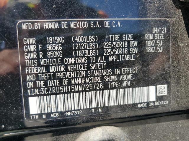 2021 HONDA HR-V SPORT - 3CZRU5H15MM725726