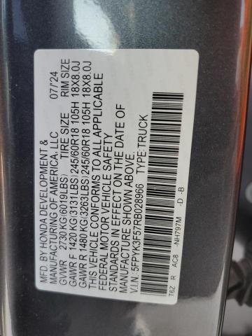 2024 HONDA RIDGELINE 5FPYK3F57RB028966