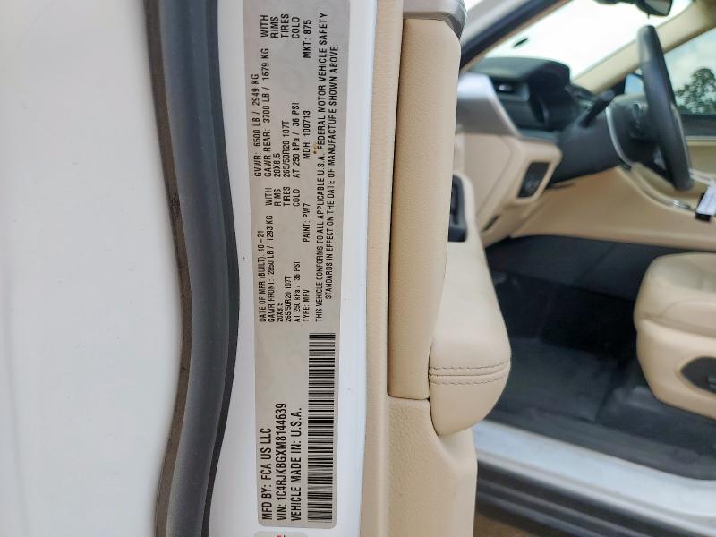 2021 JEEP GRAND CHER - 1C4RJKBGXM8144639