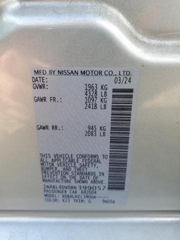 2024 NISSAN ALTIMA SV 1N4BL4DV0RN399057