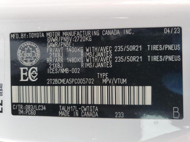 2023 LEXUS RX 500H F 2T2BCMEA5PC005702