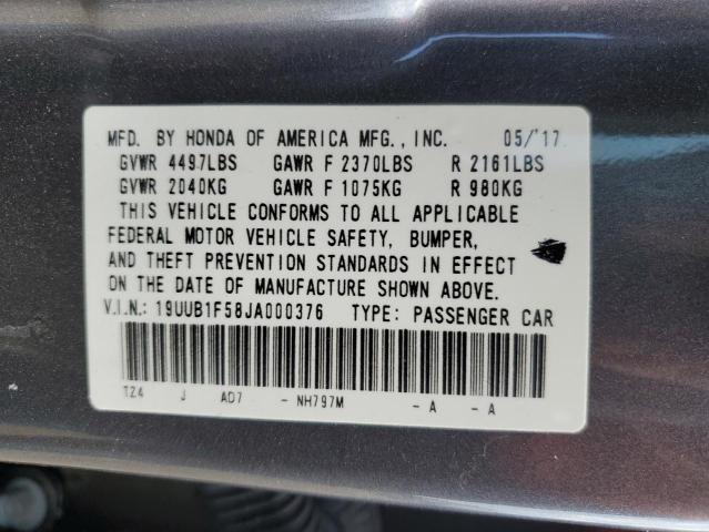 2018 ACURA TLX TECH 19UUB1F58JA000376