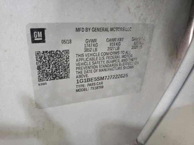 2018 CHEVROLET CRUZE LT 1G1BE5SM7J7222625