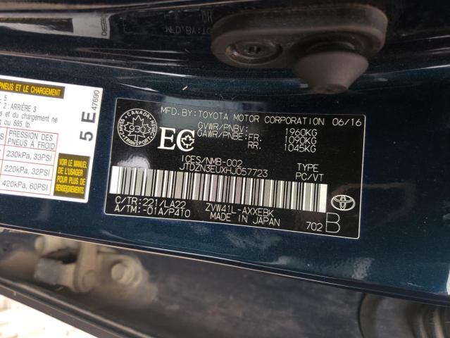 2017 TOYOTA PRIUS V JTDZN3EUXHJ057723