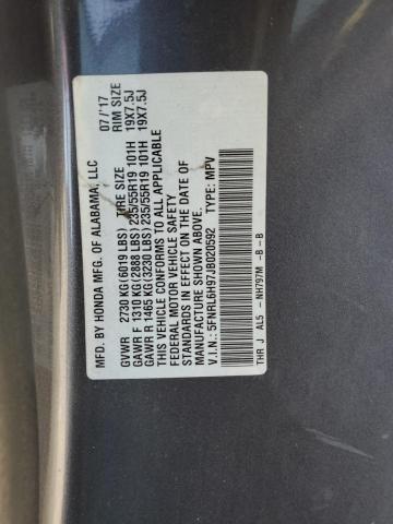 2018 HONDA ODYSSEY EL 5FNRL6H97JB020592