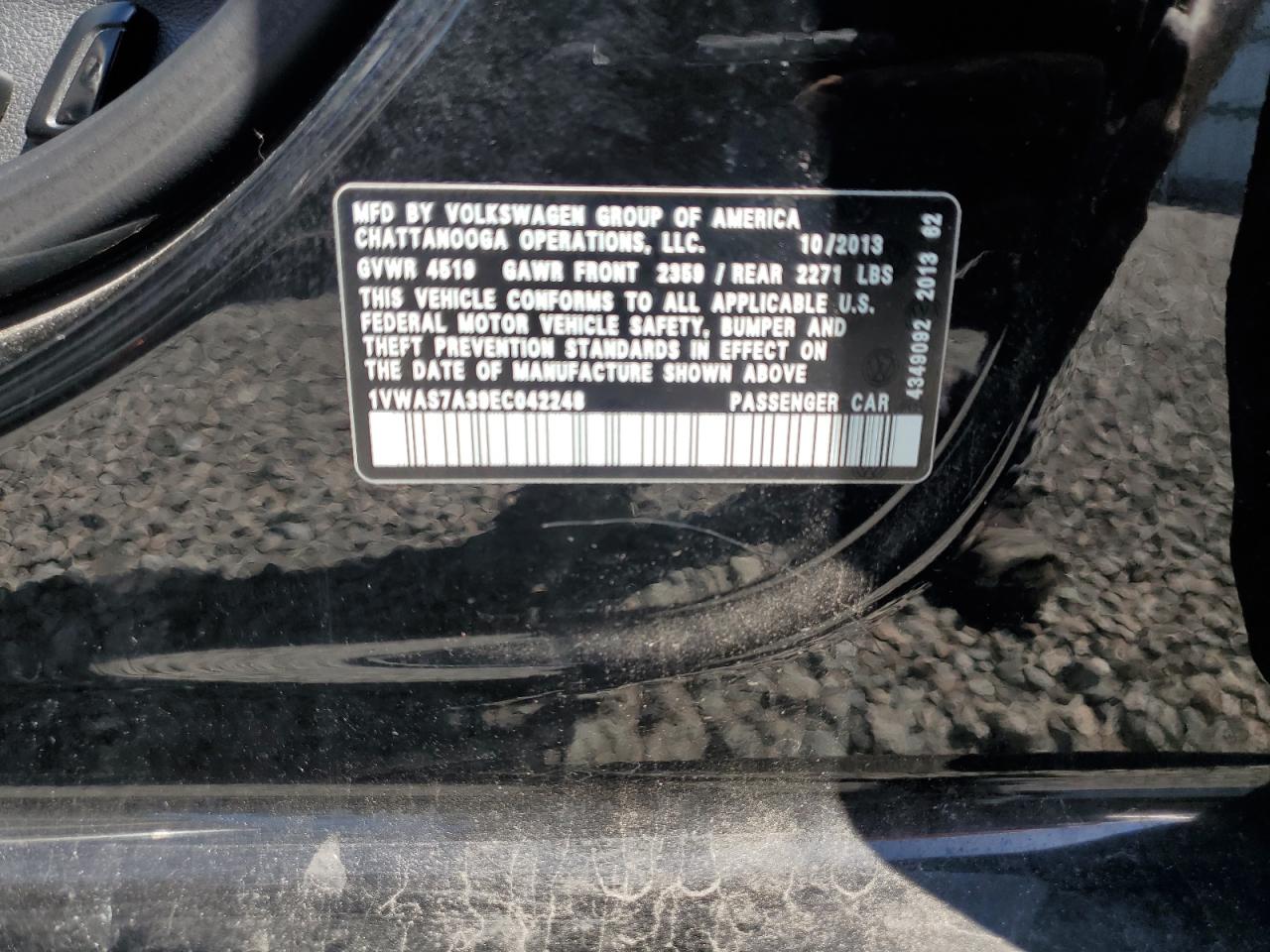 Volkswagen Passat s 2014