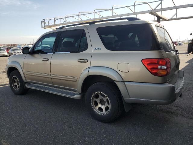 TOYOTA SEQUOIA SR 2002 tan  gas 5TDBT44A32S058842 photo #3