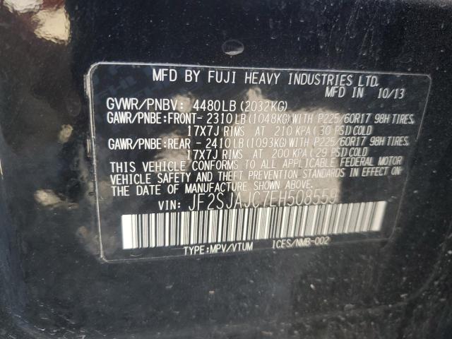 2014 SUBARU FORESTER 2.5I LIMITED - JF2SJAJC7EH508559