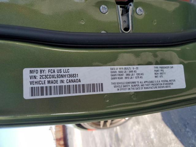2022 DODGE CHARGER SR 2C3CDXL93NH136831