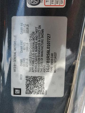 2020 CHEVROLET CAMARO LS - 1G1FB1RS6L0107727