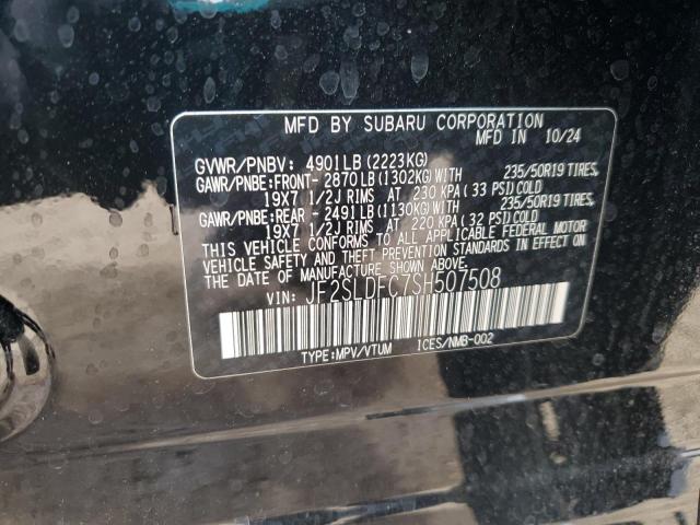 2025 SUBARU FORESTER S JF2SLDFC7SH507508