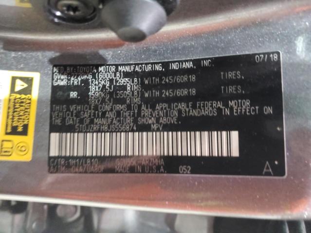 5tdjzrfh8js556874 - 2018 Toyota highlander se - #60459645