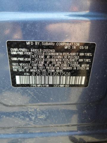 2018 SUBARU FORESTER 2 - JF2SJAECXJG572508