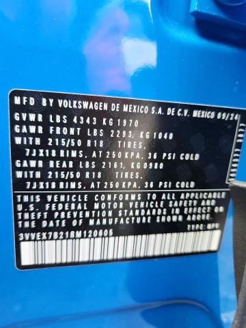 2024 VOLKSWAGEN TAOS SE 3VVEX7B21RM120605